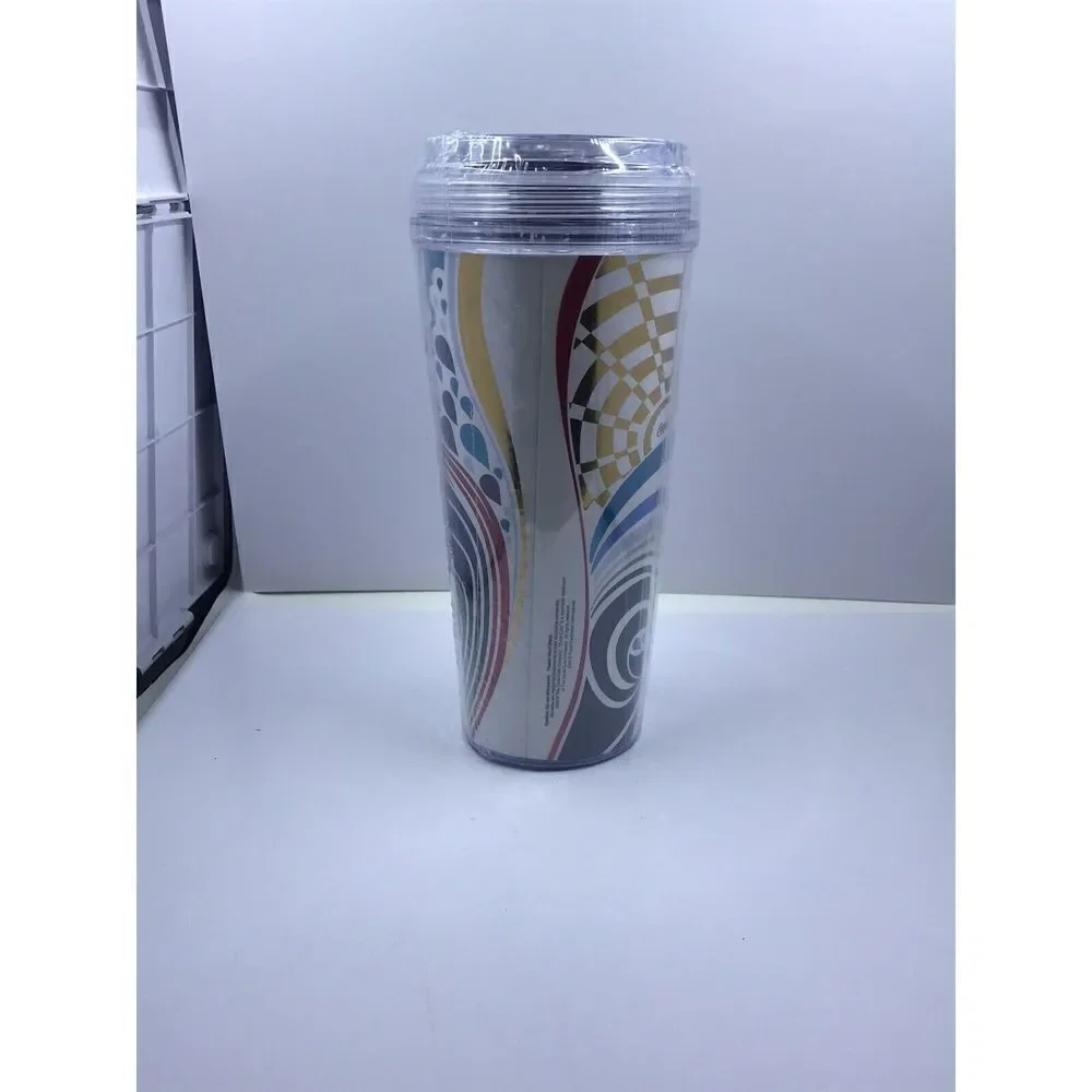 NEW 2015 Royal Caribbean Coca Cola Soda Cup Tumbler w/ Lid *Sealed*